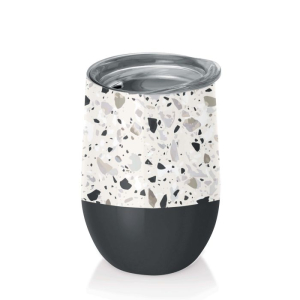 BioLoco RVS office drinkbeker - 420ml - Terrazzo