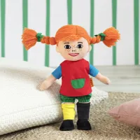 Pippi Longstocking fabric doll 18 cm