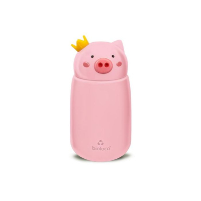 BioLoco RVS kids thermosfles 320 ml - Pig