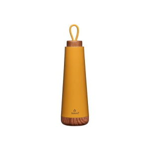 BioLoco RVS Loop thermo drinkfles 500 ml - Mustard