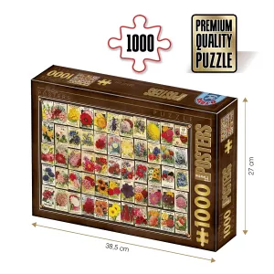 D-Toys Vintage collection Puzzle 1000 pieces Flowers