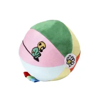 Pippi Langkous Zachte Babybal – Sensorische Activiteitenbal met Belletje & Labeltjes – Vanaf de geboorte