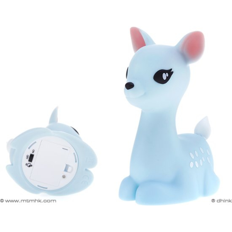 Dhink Nachtlamp Hert – Met Kleurverandering – Licht Blauw – 11,2×9,5×16 cm