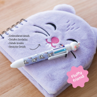 Pluche Notitieboek Hamster – Spiraalbinding – 160 Pagina's – 16 x 16 cm
