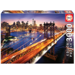 Educa Puzzel 3000 stukjes Manhatten Brooklyn Bridge