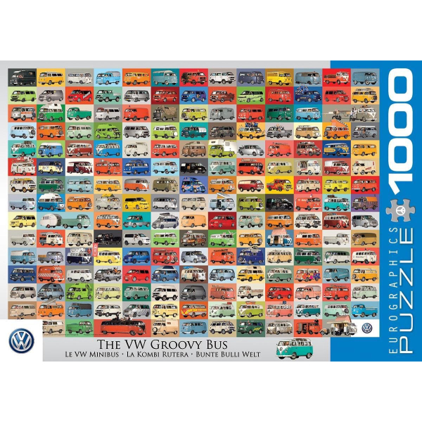 Eurographics Puzzel 1000 stukjes The VW Groovy Bus