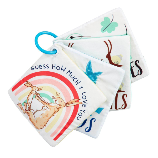 Raad eens hoeveel ik van je hou Play and Go vierkant pluche boekje met ring