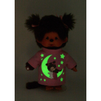 Monchhichi Meisje Glow in the Dark 20 cm