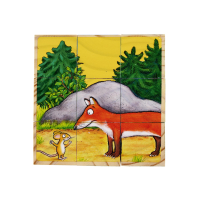 Puzzle cubes en bois Le Gruffalo – 6 images – Eichhorn / Simba