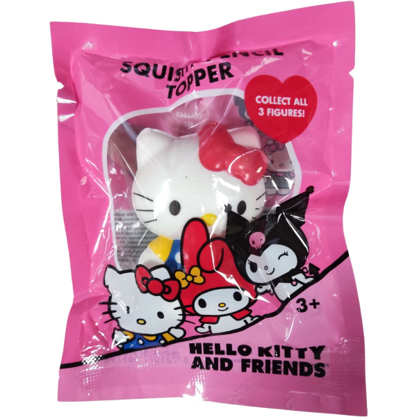 Hello Kitty & Friends – Squishy Pencil Topper Hello Kitty avec ruban rouge