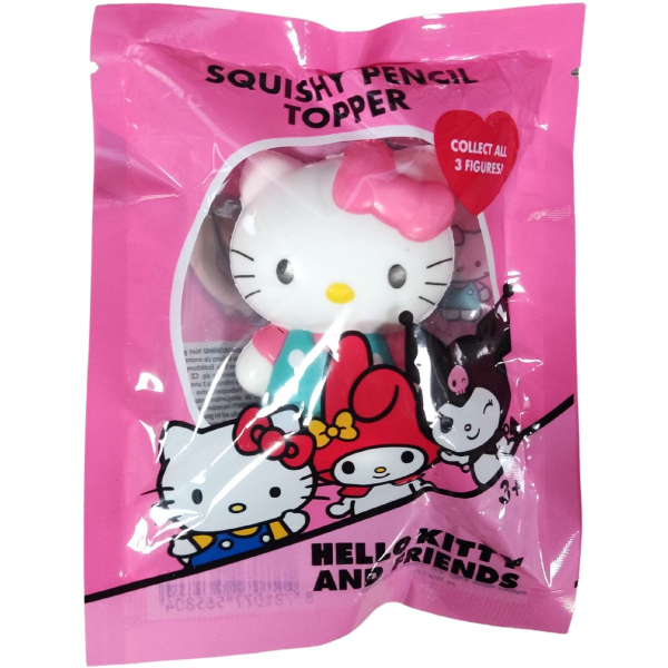 Hello Kitty & Friends – Squishy Pencil Topper Hello Kitty avec ruban rose