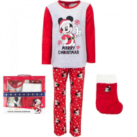 Set Cadeau pyjama Mickey Mouse + chaussette de Noël taille 6 ans