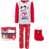 Set Cadeau pyjama Mickey Mouse + chaussette de Noël taille 4 ans