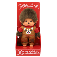 Monchhichi Jongen Tuinbroek Hond 20 cm