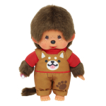Monchhichi Jongen Tuinbroek Hond 20 cm