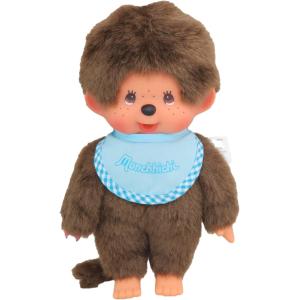 Monchhichi Jongen met lichtblauwe slab 20 cm