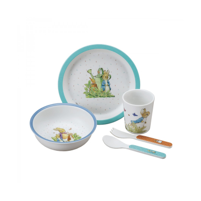 Peter Rabbit tableware 5-piece gift box blue