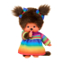 Sekiguchi Monchhichi Girl in rainbow dress 20 cm 