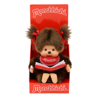 Monchhichi Meisje met boek 20 cm