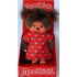 Monchhichi Meisje met rood jurkje 20 cm