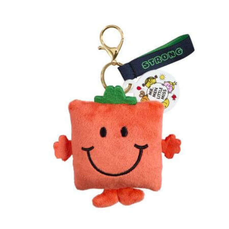Mr Men Mr Strong sleutelhanger – zachte pluche