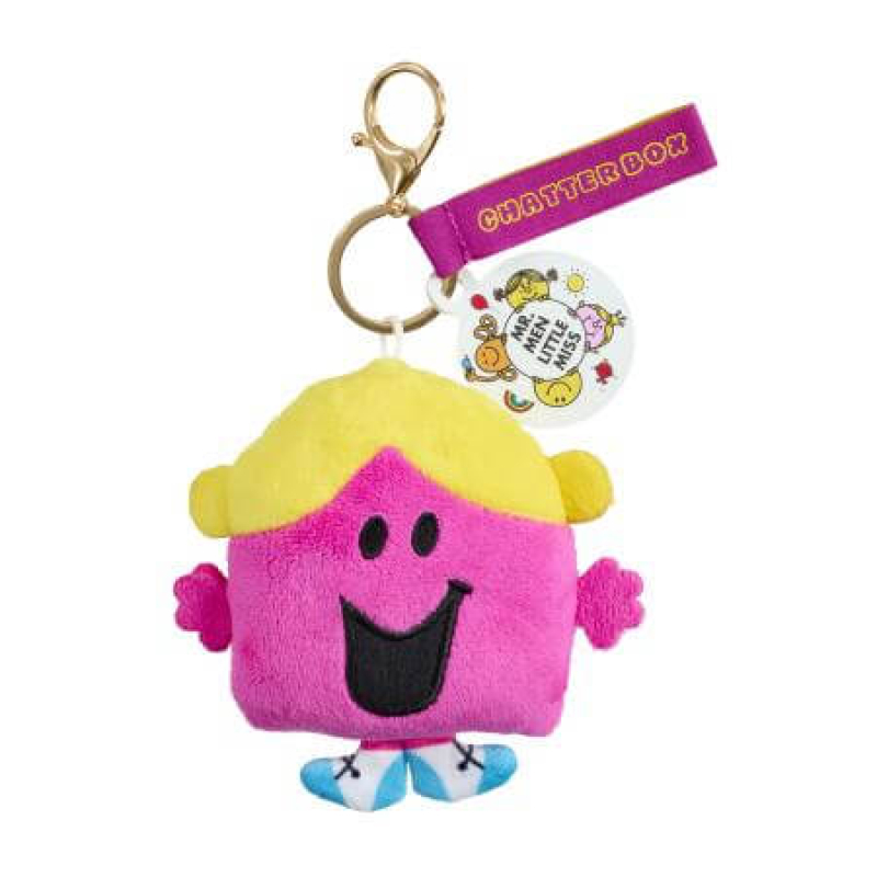Little Miss Chatterbox sleutelhanger – zachte pluche