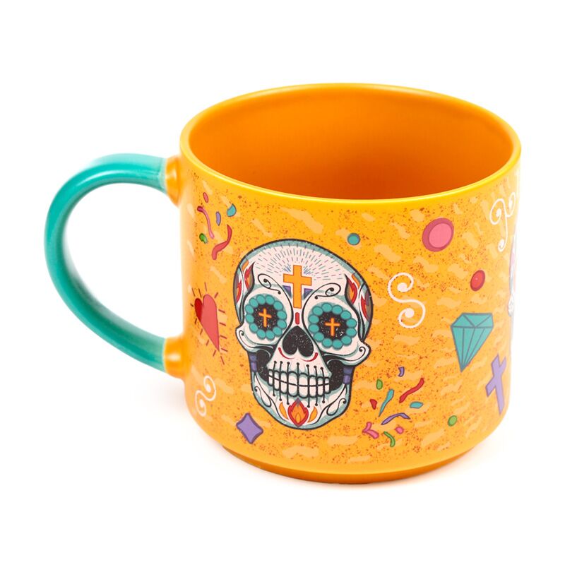 Dia de Los muertos grote keramische mok 470ml