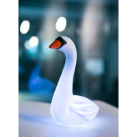 Zwaan LED Nachtlamp – Kleurveranderend – 19 cm