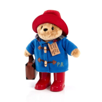 Ours Paddington classique avec bottes et valise