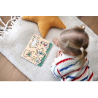 Pippi Longstocking Wooden puzzle with knobs 5 pieces