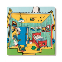Pippi Langkous Houten puzzel 3 lagen