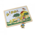 Pippi Longstocking Magnetic Board with figures and letters