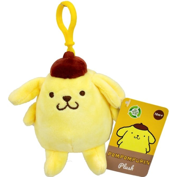 Pompompurin Bagclip Pluche – 12 cm – Hello Kitty and Friends Collectie