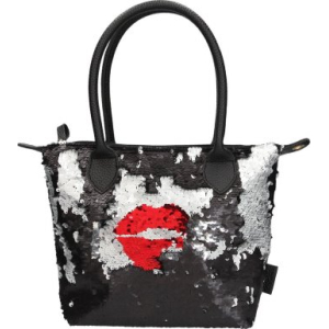 Depesche Trend LOVE handtas met pailletten Kiss