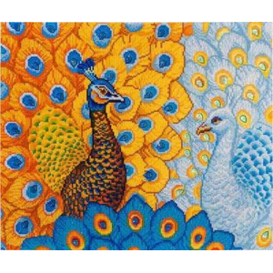 Diamond Dotz Original 5D Diamond Painting Set Romantic peacocks