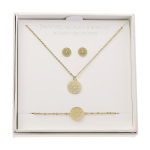 Gift Set Jewellery Lucky Mandala  gold plated stainless steel