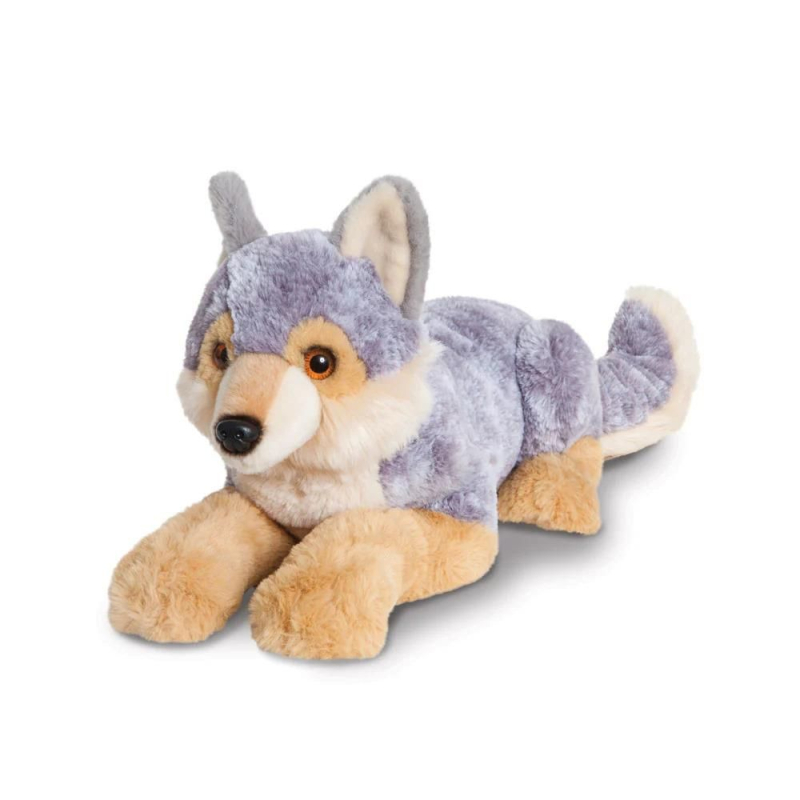 Aurora Borealis Wolf Knuffel 46 cm – Luxe Zachte Pluchen Wolf