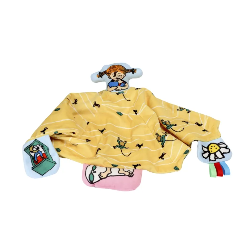 Pippi Langkous Knuffeldoekje – Zacht Baby Comfortdoekje 45 x 45 cm – Vanaf de Geboorte