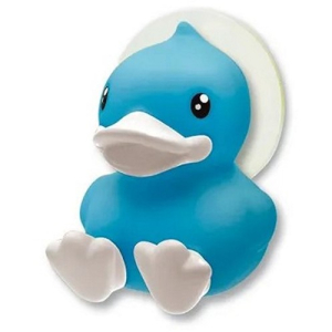 B.Duck Tandenborstelhouder met zuignap Eend Blauw 5,5 cm