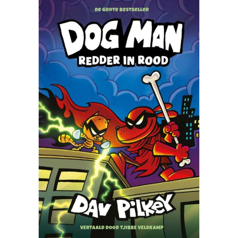 Dog Man Tome 12 – Redder in Rood – Édition Reliée en Néerlandais – Dav Pilkey