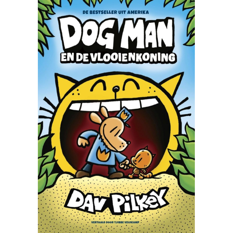 Dog Man Tome 5 – Dog Man et le Roi des Puces – Édition Reliée en Néerlandais – Dav Pilkey