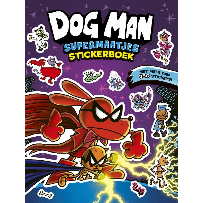 Livre d'Autocollants Dog Man Super Copains – Plus de 250 Stickers – Officiel – Dav Pilkey