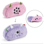 Omkeerbare Pluche Etui Paars Roze Monster – Polyester – 23 cm
