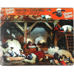 Shaun the Sheep Wooden Frame Puzzle 100 Pieces – Bedtime Scene – 27 x 34 cm