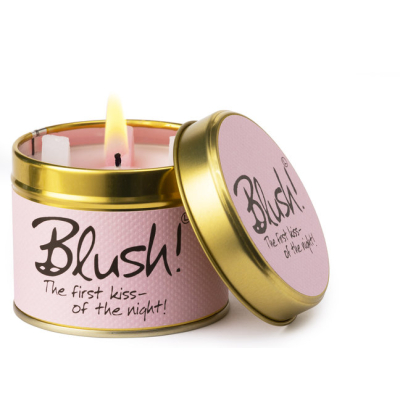 Bougie de luxe Blush Lily Flame en étain