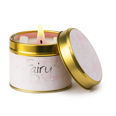 Lily Flame Fairy Dust luxury candle in Tin