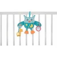 Chicco Activity Uil Knuffel – Pluche Babyspeelgoed met Bijtring, Rammelaar & Spiegel – Vanaf 0 Maanden