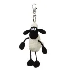 Shaun het schaap pluche sleutelhanger 14 cm