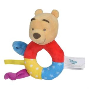Winnie de Poeh ringrammelaar – superzachte pluche – 14 cm – baby rammelaar
