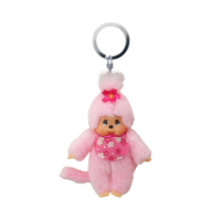 Monchhichi Girl Cherry Blossom Keychain 10 cm